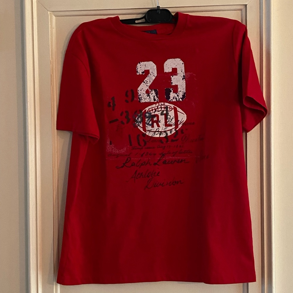 Ralph Lauren Red Tee Shirt Size (10-12)